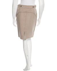 Louis Vuitton Wool Cashmere Pencil Skirt