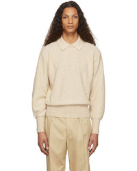 Lemaire Beige Double Collar Polo