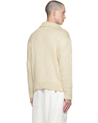 COMMAS Off White Hand Knit Sweater