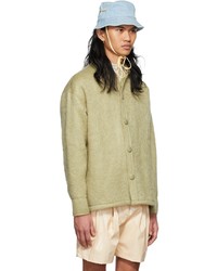 Tanner Fletcher Green Frankie Mohair Shirt Jacket