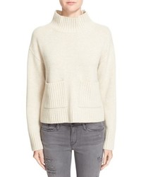 Frame Crop Wool Cashmere Sweater