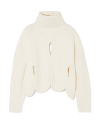 Antonio Berardi Cutout Wool And Cashmere Blend Turtleneck Sweater