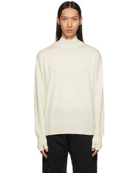 Undercover Off White Wool Cashmere Turtleneck