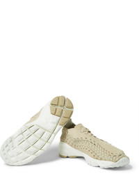 Nike Lab Air Footscape Nubuck And Woven Mesh Sneakers