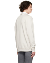 Hugo Beige Cotton Sweatshirt