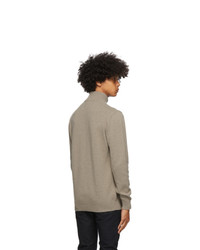 Etro Beige Wool Half Zip Sweater