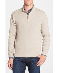 Nordstrom Big Tall Ribbed Quarter Zip Sweater
