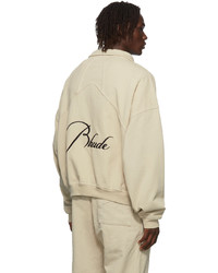 Rhude Embroidered Quarter Zip Sweater