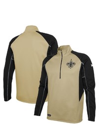 New Era Gold New Orleans Saints Combine Authentic Two A Days Half Zip Jacket At Nordstrom