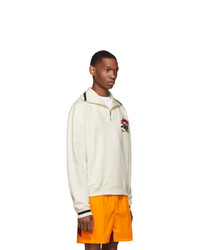Kenzo Off White Jumping Tiger Zip Pullover