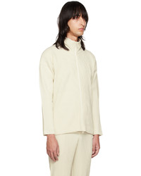 Homme Plissé Issey Miyake Off White Pleats Sweater