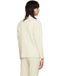 Homme Plissé Issey Miyake Off White Pleats Sweater