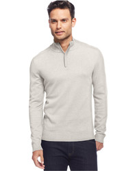 Alfani Solid Quarter Zip Sweater