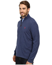 U.S. Polo Assn. Sueded Jersey 14 Zip Mock Neck Pullover
