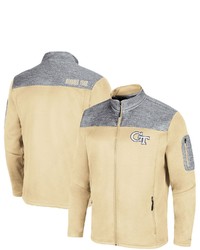 Colosseum Gold Tech Yellow Jackets Third Wheel Full Zip Jacket At Nordstrom