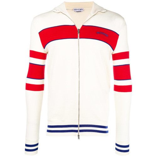 Alexander McQueen Stripe Sports Cardigan, $1,164 | farfetch.com