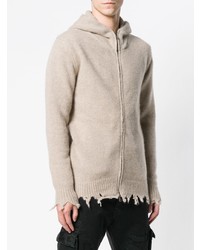 Overcome Zipped Distressed Sweater