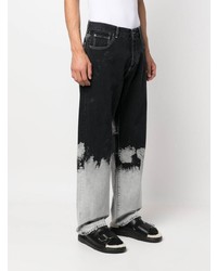 MSGM Painted Detail Straight Leg Jeans