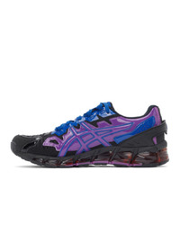 Gmbh Black And Purple Asics Edition Gel Quantum 360 6 Low Top Sneakers