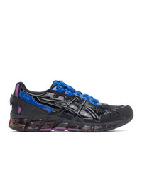 Gmbh Black And Purple Asics Edition Gel Quantum 360 6 Low Top Sneakers