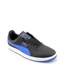 Puma G Vilas L2 Black Leather Athletic Sneakers Shoes Uk 10