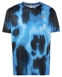 Black and Blue Crew-neck T-shirt