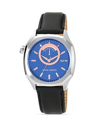 Vince Camuto Black Leather Watch 42mm