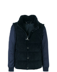 Black and Blue Puffer Jacket