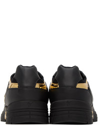 Giuseppe Zanotti Black Gold Gz Sneakers