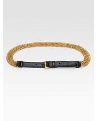 Prada Saffiano Vernice Chain Belt