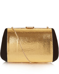 Nina Ricci Merion Suede And Leather Clutch Bag