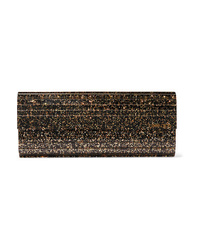Jimmy Choo Sweetie Glittered Acrylic And Leather Clutch
