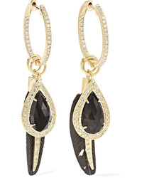 Jacquie Aiche 14 Karat Gold Multi Stone Earrings