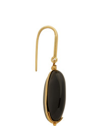 Isabel Marant Gold And Black Stone Earrings