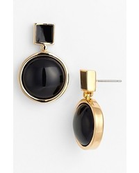 Marc by Marc Jacobs Geometric Drop Earrings Black Gold