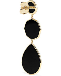 Ippolita Polished Rock Candy 18 Karat Gold Onyx Earrings