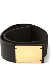Black and Gold Elastic Waist Belt
