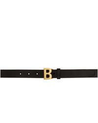 Balenciaga Black B Thin Belt