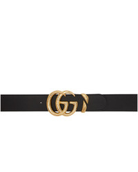 Gucci Black Oversized Gg Belt