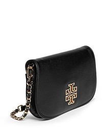 Tory Burch Britton Pebbled Leather Clutch