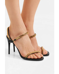 Tom Ford Chain Embellished Leather Sandals