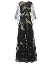 Valentino Embroidered Printed Gown
