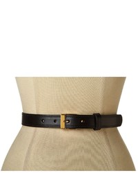Lauren Ralph Lauren 1 Vachetta Belt With Metal Tabs And Endbar Buckle