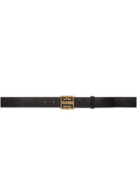 Givenchy Black And Gold 4g Engraved Belt