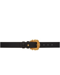 Versace Black And Gold Baroque Tribute Belt