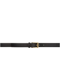 Dolce and Gabbana Black And Gold Leather Belt