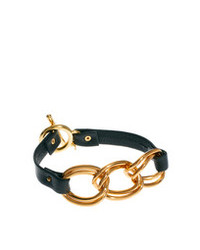 Gorjana Graham Leather And Chain Link Bracelet