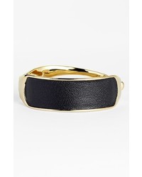 Alexis Bittar Miss Havisham Kinetic Gold Hinge Leather Bracelet