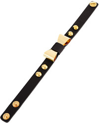 Panacea Leather Bow Bracelet Blackgold
