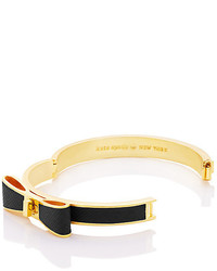 Kate Spade Perfectly Placed Hinged Leather Bow Bangle